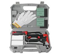 TEMU Kit de Pistola de Grapas de Resistencia con 1200 Grapas, Extractor de Clavos, Guantes y Papel de - Ideal para Proyectos DIY, Carpintería, Tapicería y Carpintería