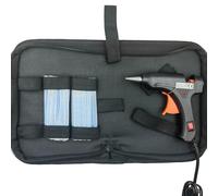 TEMU Kit de pistola de pegamento de de 20W (100V/220V) con 20 barras de pegamento (7Mm*10Mm) y una bolsa de transporte especial - voltaje, para manualidades, reparaciones, hobbies y uso doméstico