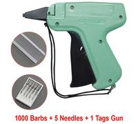 TEMU Kit de pistola para etiquetas de ropa, 1000 agujas de pegamento para cabello, 5 puntas de aguja y 1 pistola , utilizado para marcar etiquetas de ropa