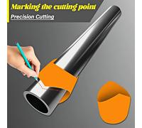 TEMU Kit de Plantilla para Corte de Tubos, Herramienta de y Posicionamiento de en Tuberías