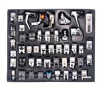TEMU Kit de Prensatelas para Máquina de Coser , 48 piezas, también compatible con Brother Singer y