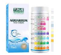 TEMU Kit de Prueba de 7 Vías para Acuarios - Tiras de Prueba para Acuarios de Agua , y Estanques para de pH, Alcalinidad, , Nitrato, Cloro, Carbonato y