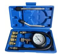 TEMU Kit de Prueba de Compresión de 8 Piezas 0-300 PSI, Manómetro de Presión Manual para Motocicleta, Coche, Camión - Herramienta Portátil para Pruebas de Cilindros, Sin Requisitos, Mecánico DIY