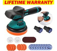 TEMU Kit de Pulidor Inalámbrico para Coche con Batería y Velocidad Variable, Pulidora Sin Escobillas de 2800-5500 RPM para Detallado de Autos, Cuidado del Mueble, Barco, Paredes y Suelos