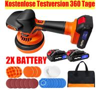 TEMU Kit de pulidor y lijadora inalámbrica para coche, 6 velocidades , 2 baterías, pulidor inalámbrico para detallado, y abrillantado de coches, lijadora para eliminar arañazos