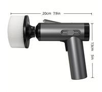 TEMU Kit de pulidora inalámbrica para coche con carga USB y pantalla digital para detallado y encerado de muebles