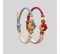 TEMU Kit de Pulsera Trenzada a DIY para , Nudo de un , Semiacabado, Añade Tus Propios Dijes y Colgantes