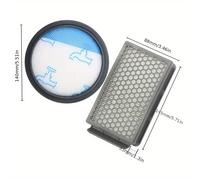 TEMU Kit de Reemplazo de Filtro HEPA de 2 piezas para Aspiradoras Compactas Moulinex & Tefal - Plástico Duradero, Compatible con los Modelos RO3731EA, RO3753EA, RO3786EA