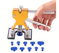 TEMU Kit de reparación de metal para carrocería automotriz para eliminación de abolladuras sin pintura, herramientas de extracción de plástico y un juego de ventosas estilo caliente en varios tamaños