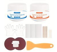 TEMU Kit de Reparación para Bañera , Kit para Reponer Esmalte y Fibra de Vidrio, Acrílico, Porcelana: Parches para Grietas, Rayones, Agujeros y Óxido en Bañeras, Inodoros, Lavabos y Ducha del Baño