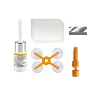 TEMU Kit de Reparación para Parabrisas: Rápida y Eficiente para Grietas Pequeñas, Resina para Arreglar Agujeros, Manchas de y Estrellas en Vidrio