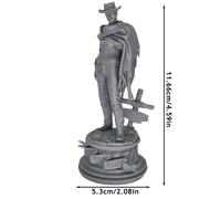 TEMU Kit de resina miniatura sin pintar de precisión de 11,6 cm para entusiastas impresos en 3D del personaje - Colección