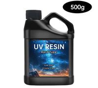 TEMU Kit de Resina UV con Lámpara - 500g resina . Resina epoxi ultra-transparente y de oloración para fabricación de joyas, manualidades DIY y recubrimientos