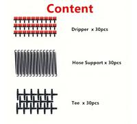 TEMU Kit de Riego por Goteo 90 Piezas - Conector para Manguera de 1/4 , Automático Micro-Drip DIY para Jardinería, Accesorios de Jardín, Ideal para Invernaderos, y Patios