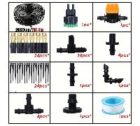 TEMU Kit de Riego por Goteo Automático para Jardín 4/7mm, equipado con boquilla atomizadora de latón, adecuado para , plantas en macetas e invernaderos, automático de goteo para césped y plantas en