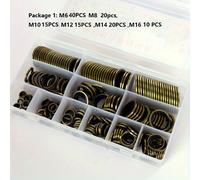 TEMU Kit de Sello y Reemplazable para Tapón de Drenaje del Cárter de Aceite M6 M8 M10 M12 M14 M16 M18 M20 M22 M24 M27 M30 - 120pcs/240pcs por