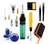 TEMU Kit de Soldadura Portátil Profesional de 16 Piezas, Todo en Uno, Sin Batería Requerida, Herramienta Manual DIY para Reparaciones Domésticas