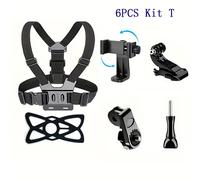 TEMU Kit de soporte para teléfono móvil para cámaras de acción, kit de montaje de persona