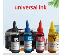 TEMU Kit de tinta recargable universal para impresoras jete de tinta, como Epson, Canon, HP y Brother, que consiste en 4 unidades