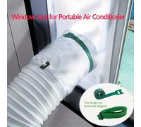 TEMU Kit de Ventana para Aire Acondicionado Portátil, Kit de para Ventana de Aire Acondicionado Portátil y Secadora, Ajustable de 25x62~92cm Fácil de Instalar