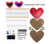 TEMU kit electrónico intermitente de con 32 LEDs que ciclan y parpadean. Es adecuado para entrenamiento práctico de soldadura y se puede utilizar como un regalo . Las baterías no están incluidas.