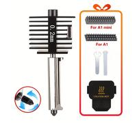 TEMU Kit Hot End Diseñado para Impresora 3D /A1 Mini - 4 Tamaños de Boquilla (0.2/0.4/0.6/0.8Mm), Compatible con Extrusora A1/A1 Mini, Fácil de Instalar, Componentes de Repuesto y Adiciones