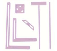 TEMU Kit para hacer cubiertas de diarios, agendas y álbumes de fotos, regla multifuncional para la posición del libro.