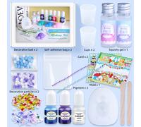 TEMU Kit para hacer de 19 piezas - Set completo todo en uno con molde de , silicona (30 ml) y 3 | para principiantes