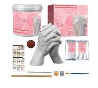 TEMU Kits de fundición manual para y kits de moldes de manos de recuerdo para actividades de vacaciones, adecuados para adultos, y kits de modelado para , kits de fundición de moldes de manos de yeso.