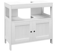 TEMU kleankin Mueble para Debajo del Lavabo con y Estante Abierto Mueble Lavabo con Pie Moderno Carga 30 kg 60x30x60 cm