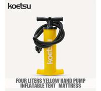 TEMU KOETSU Bomba Manual de 4L para Tienda Inflable y Bote de Pesca con , Bomba Inflable Bidireccional de Eficiencia con Diseño y Adaptadores Multifunción para Inflado