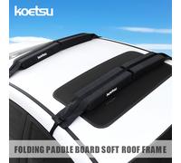 TEMU KOETSU Portaequipajes de Techo Plegable para Coche, Material de Poliéter, Negro, Montaje con Correa, Fácil Almacenamiento y Transporte, Paquete Individual