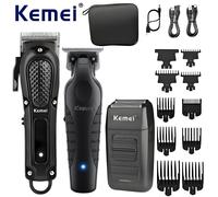 TEMU Komei Juego de Piezas KM-1071 + KM-2299 + KM-1102 Kit de Cortapelos para , Afeitadora Eléctrica para Hombres, Cortapelos Profesional