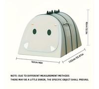 TEMU La Carpa de Dinosaurio Rosa y Verde es Portátil y de Rápida. Ya sea para una en o un en las Montañas, Puedes Crear Instantáneamente tu de Dinosaurios. Bolsa de Almacenamiento