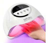 TEMU La lámpara de uñas diseñada para rápida de esmaltes de uñas en gel, con temporizadores y pantalla, junto con una función de secado LED profesional y sensor automático.