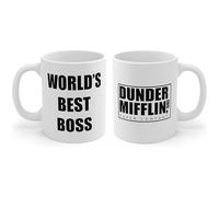 TEMU La Mejor Taza del Mundo de - Michael - Schrute - Serie de TV The Office - Taza de Cerámica para Hombres y Mujeres 11 oz