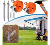 TEMU La toldo para RV, mosquitera y accesorios presentan un diseño con correas resistentes al viento compatibles con toldos Fiamma, Thule y