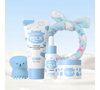 TEMU LAIKOU Cuidado de la piel , set de 5 piezas, limpiador de 50ml, sérum de 17ml, crema facial de , y cepillo de limpieza para el cuidado y nocturno