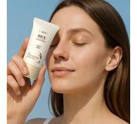 TEMU LAIKOU Protector Solar de Arroz 1.76 oz, Infundido con 94.4% de de Arroz, Bloqueador Solar Impermeable, Crema Solar de Larga Duración, para un Uniforme, Adecuado para Rostro y Cuerpo