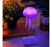 TEMU lámpara de medusa popular con control por voz de 2025 flotantes y dinámicos y de detección de colorido. luz nocturna creativa adecuada para colocar en o colgar. como regalo de o para festivales.