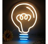 TEMU Lámpara de Neón LED, Luz Nocturna Colgante con USB y Regulador . Ideal para Navidad, Halloween, Acción de Gracias o como regalo familiar