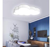 TEMU Lámpara de techo LED de 48W, nubes de luz, 220V, ultra delgada, regulable, lámpara de creativa para dormitorio y
