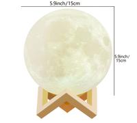 TEMU Lámpara Inteligente de 128 Colores que Cambian | Lámpara de Mesa con Carga USB, Control Táctil, Función de Temporizador, Regalo de y Festivos, Artículo de Decoración para el Dormitorio