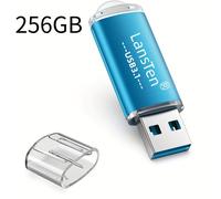 TEMU LANSTEN USB Stick 128GB/256GB USB 3.1 Memoria Flash de Velocidad con Base , Mini Pendrive para Móvil, Computadora, Laptop y Auto,