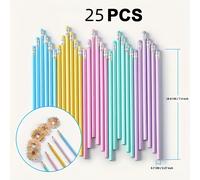 TEMU Lápices de madera HB con de borrar disponibles en paquetes de 25, 50 o 100, con de 2 mm, hechos de madera, perfectos para artistas y , ofrecidos en varios colores pastel, para mayores de 14 años