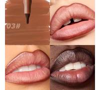 TEMU Lápiz Labial Mate No Transfiere Secado Rápido Larga Duración Impermeable Reaplicable para y Dar Forma a