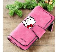 TEMU Largo con Estampado de Dibujos Animados de Hello Kitty, Diseño Multicapa Opcional de , Cierre de Cremallera, Bolsa de Almacenamiento de Monedas y Tarjetas, Organización del Hogar, Viajes al