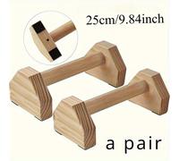 TEMU Las barras ergonómicas de madera para flexiones son la opción para ejercitarse en casa y mejorar la condición física, proporcionando equipos robustos para el desarrollo muscular.