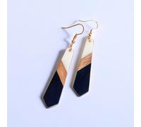 TEMU Las pendientes colgantes de de acrílico y madera se con madera natural, por lo que tendrá colores y patrones de diferentes, lo cual es normal.