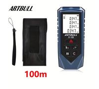 TEMU Láser Portátil Compacto - Batería, No Impermeable, Agarre de Goma con Pantalla Digital y Puntero Láser para Mediciones Precisas